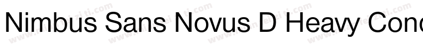 Nimbus Sans Novus D Heavy Conde Reg字体转换